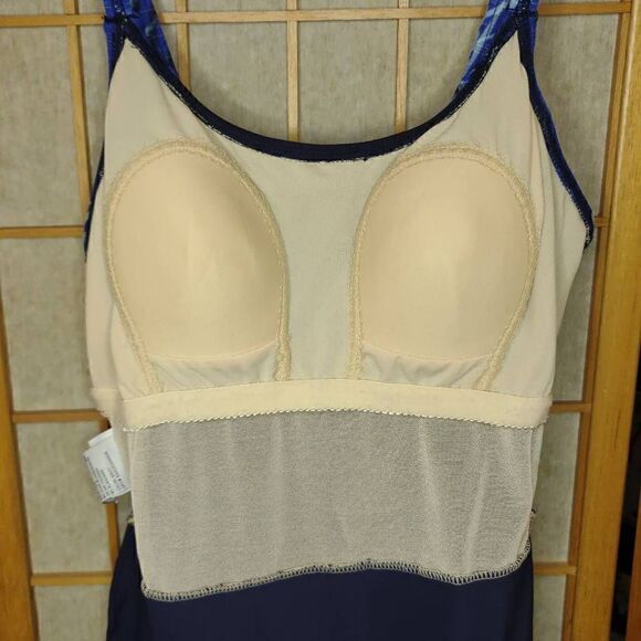 White Stag Women's Swim Dress One Piece Swimsuit Blue Medium 8/10 - Picture 5 of 10